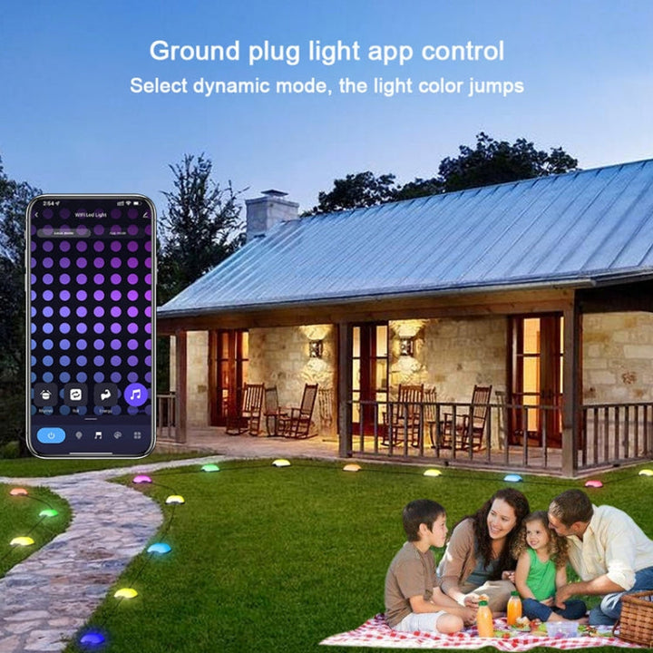 Stornfield | CP01 Outdoor WIFI Smart Garden Light APP Control Music Sync Outdoor Floor Lights (US Plug)