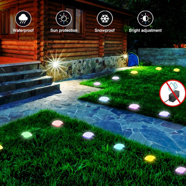 Stornfield | CP01 Outdoor WIFI Smart Garden Light APP Control Music Sync Outdoor Floor Lights (US Plug)