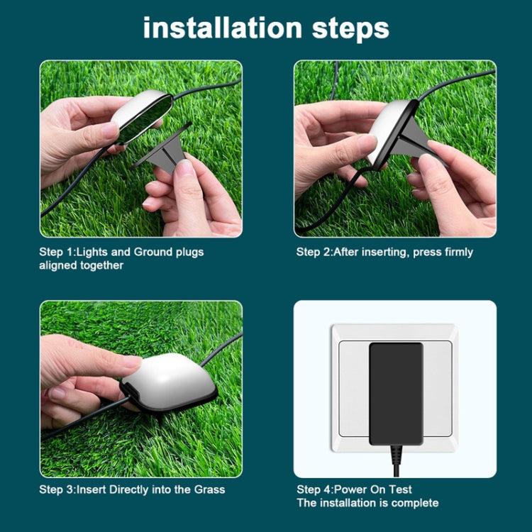 Stornfield | CP01 Outdoor WIFI Smart Garden Light APP Control Music Sync Outdoor Floor Lights (US Plug)