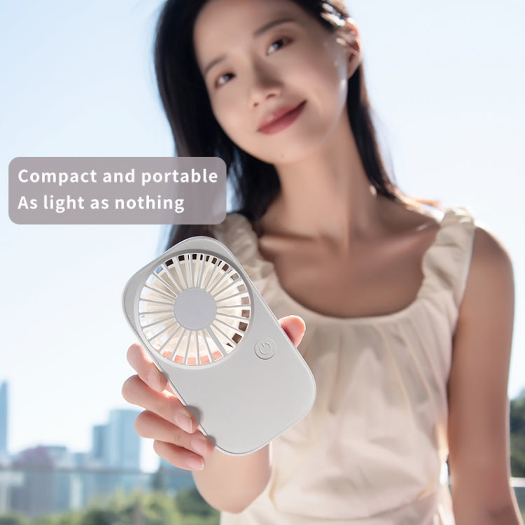 F11 Portable Rechargeable Hanging Neck Fan Cooling Handheld Fan 3 Speeds Desk Fan(White) | Stornfield