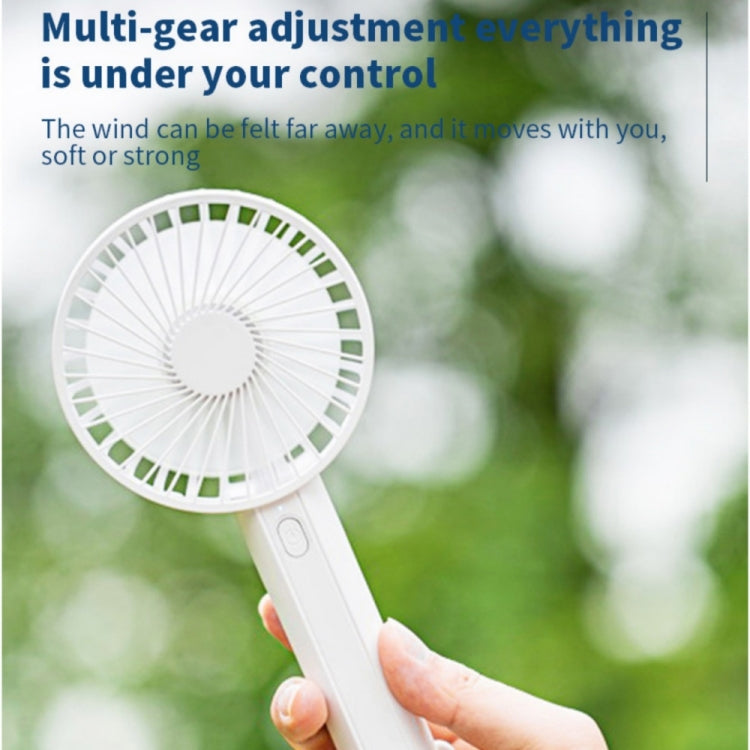 F35 With Hanging Hole Rechargeable Cooling Fan Powerful Handheld Fan 1200mAh Desk Fan(Baby Blue) | Stornfield