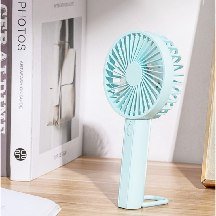 F35 With Hanging Hole Rechargeable Cooling Fan Powerful Handheld Fan 1200mAh Desk Fan(Baby Blue) | Stornfield