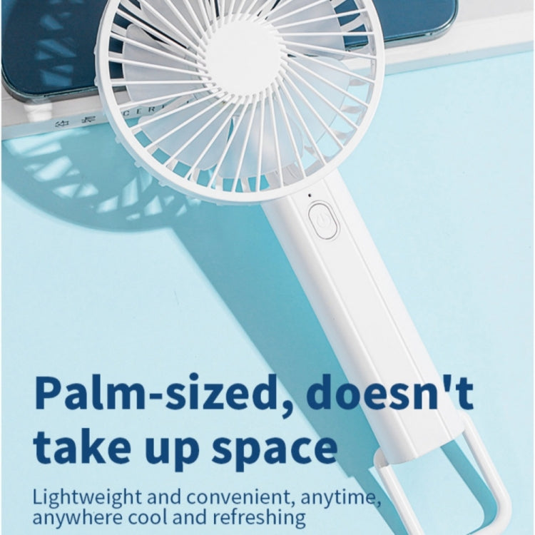 F35 With Hanging Hole Rechargeable Cooling Fan Powerful Handheld Fan 1200mAh Desk Fan(Baby Blue) | Stornfield