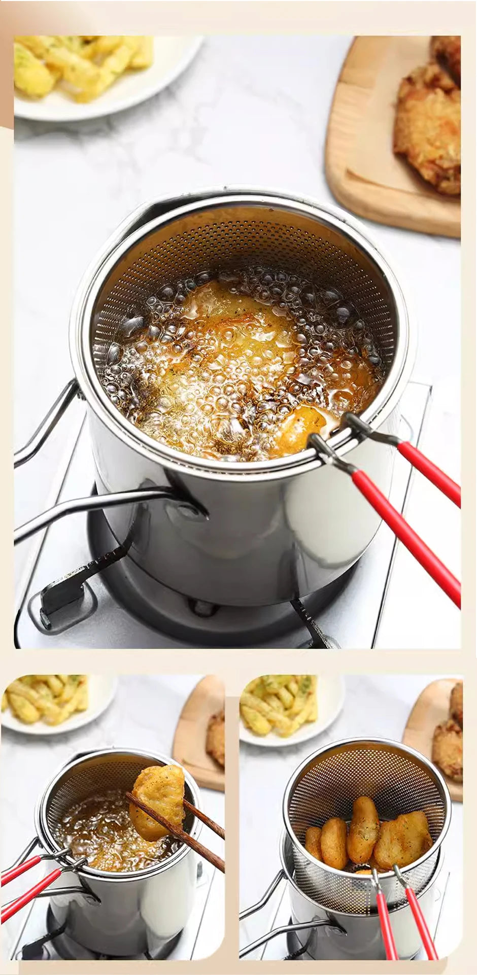 CookPro - Compact Fryer Set with Stornfield Oil Saver Button