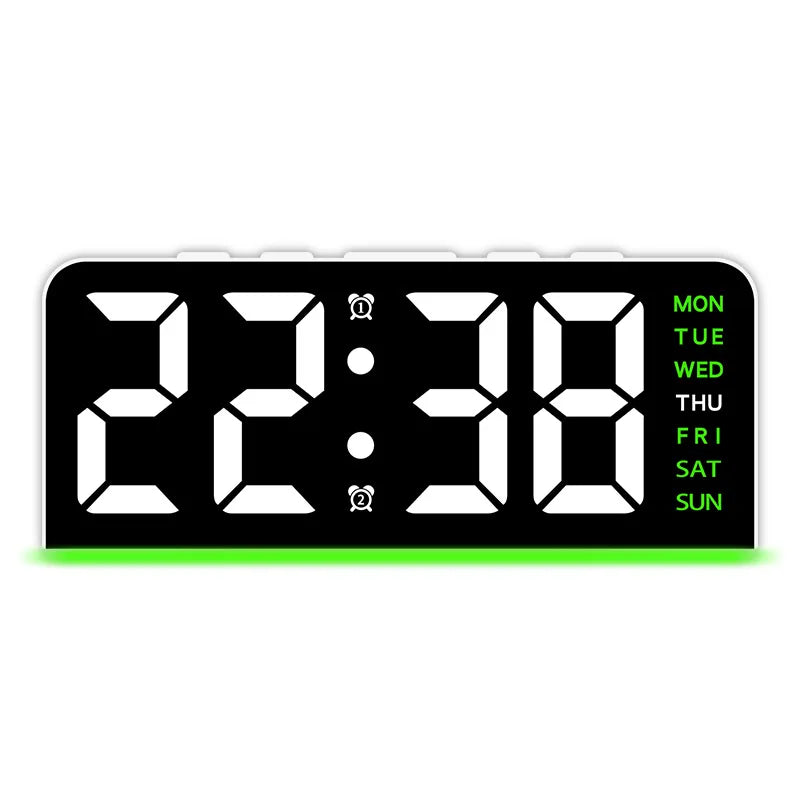 Modern LED All Week Display Night Lamp Alarm Clock | Stornfield