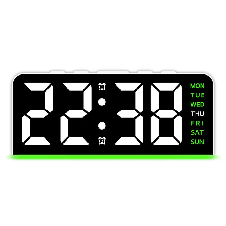 Modern LED All Week Display Night Lamp Alarm Clock | Stornfield