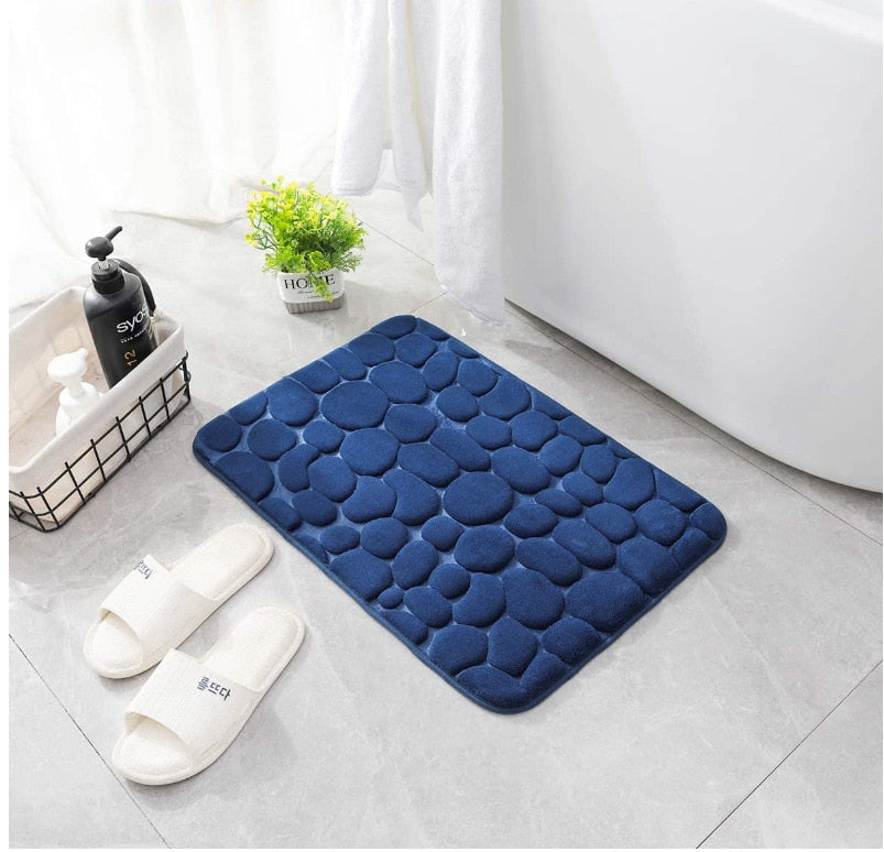 Embossed Non-slip Bathmat with Memory Foam Comfort | Stornfield