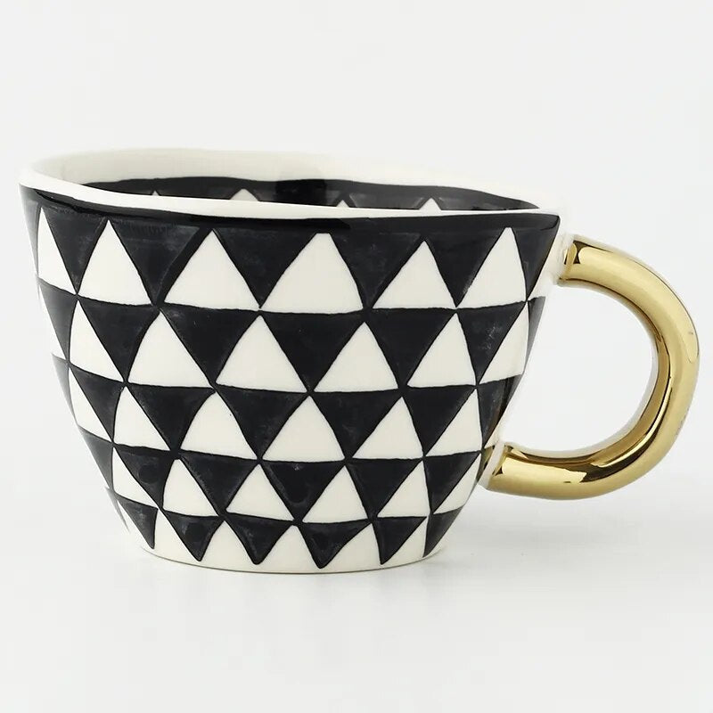 Stornfield | GeoMug Designer Bags & Mugs | Elegant Ceramics | Modern Geometric Patterns