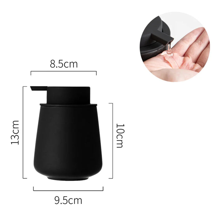 CeramiLux 300 ml Luxury Soap Dispenser made of Ceramic – for Soap, Shampoo, Conditioner or Lotion Stornfield