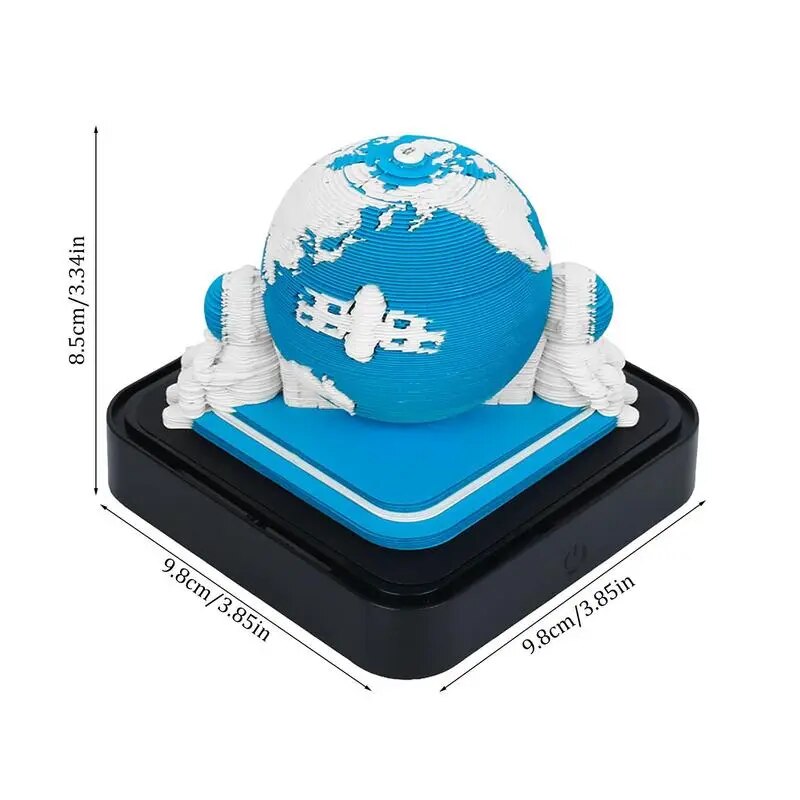 3D Earth Wanderer Calendar Memo Pad | Stornfield