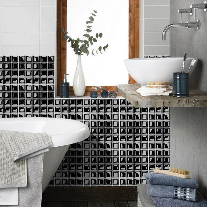 DecoMosaic 3D Mosaic Wall Tile Stickers Stornfield
