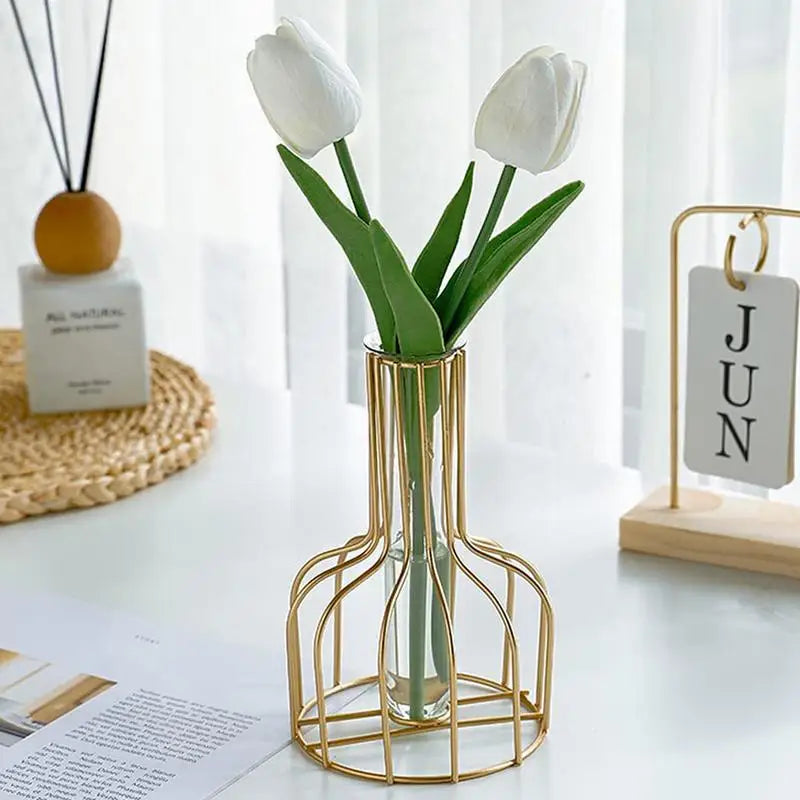 Gold Cage Vase Stornfield