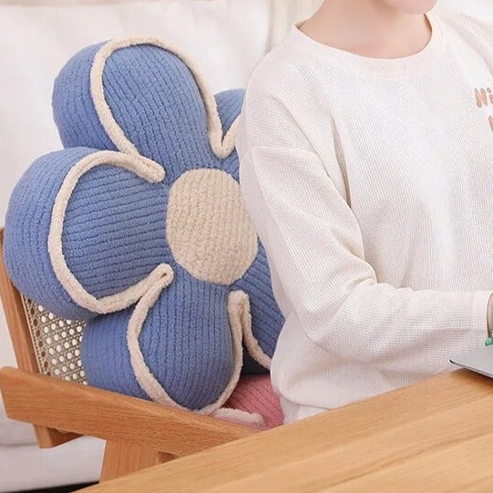 Pastel Plush Flower Cushion | Stornfield