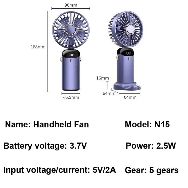 Portable Electric Fan and Mini Air Conditioner – Rechargeable Neck Fans for Home, USB and Handheld | Stornfield