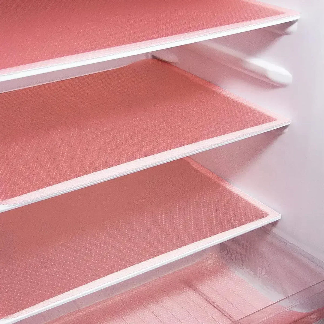 Stornfield | FridgeGuard 4-piece set fridge mats | EVA material | Washable, mold resistant & anti-oil | For fridge, drawers & shelves