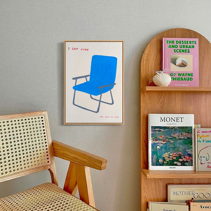 Stornfield | Lemon / Canvas Print Blue Chair