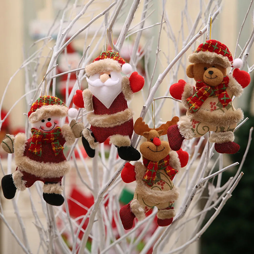 Christmas Tree Ornament Set – Christmas Decoration with Santa Claus, Reindeer, and Snowman | Stornfield
