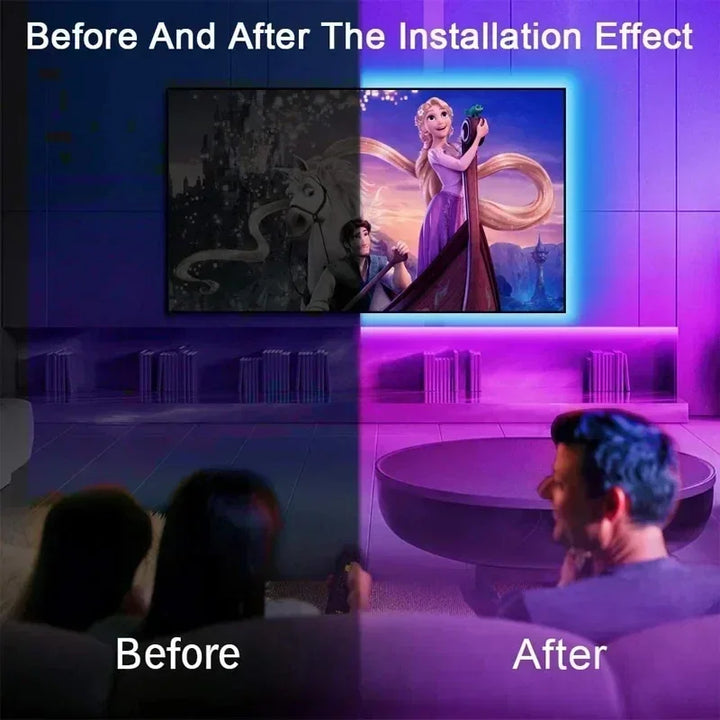 Stornfield | RGB 5050 LED Strip with Remote and App Control - USB Powered