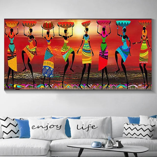 Stornfield | Plus Size Abstract African Woman Canvas Painting