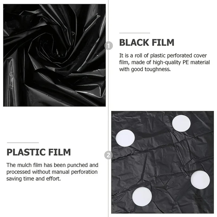 Stornfield | AgroShield Weed Fabric | Black Mulch Film | Plant Protection & Yield Increase | Ideal for Greenhouses