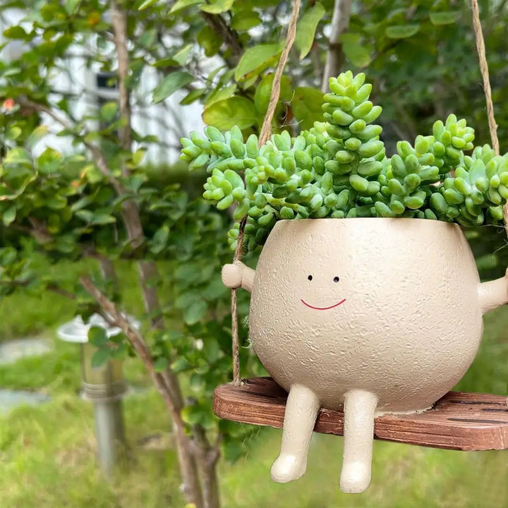 Swing Smiling Face Flower Pot | Stornfield