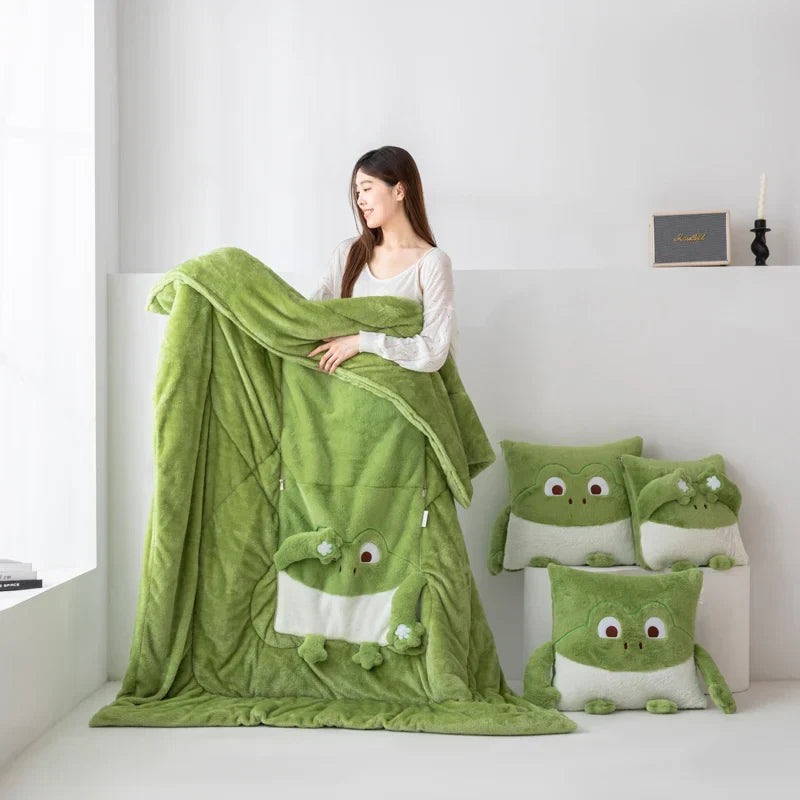 Cozy Dreams Mini Monster Quilted Pillow Stonrfieldanket | Stonrfield