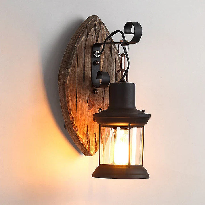 Stornfield | Retro Lantern Industrial Wall Lamp