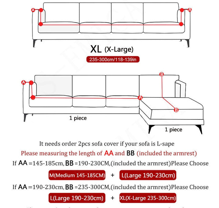 Modern Non-slip Colorful Elastic Sofa Cover | Stornfield