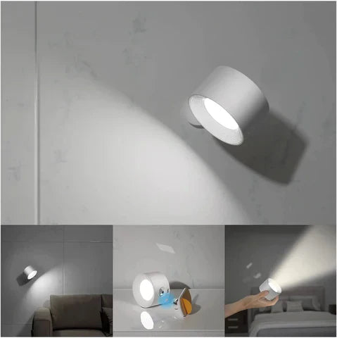 Stornfield | Spotlight Wireless Wall Lamp - 360° Rotation, Dimmable, Rechargeable Wall Light