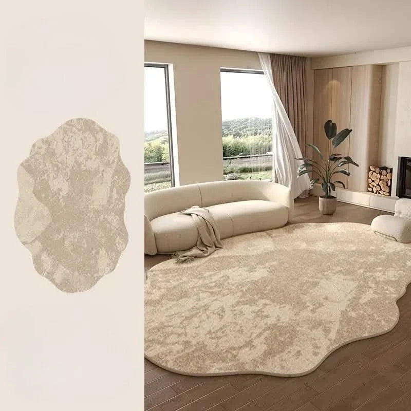 Stornfield | Irregular Plush Washable Rug for Bedroom and Living Room