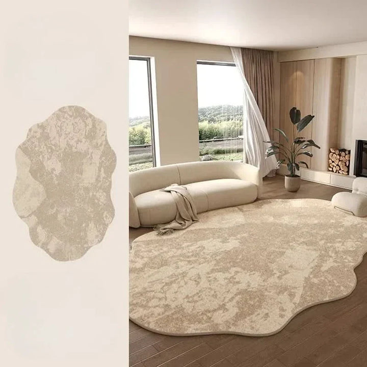 Stornfield | Irregular Plush Washable Rug for Bedroom and Living Room