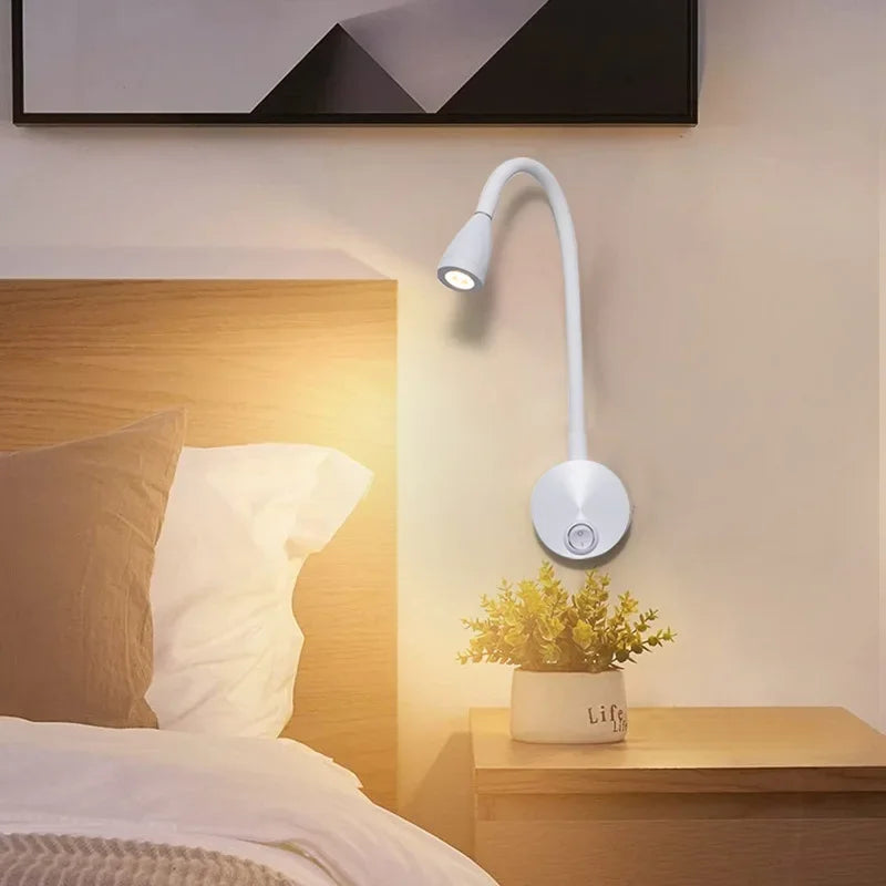 Stornfield | Versatile LED Wall Sconce: Modern, Flexible, Perfect for Reading in Bed