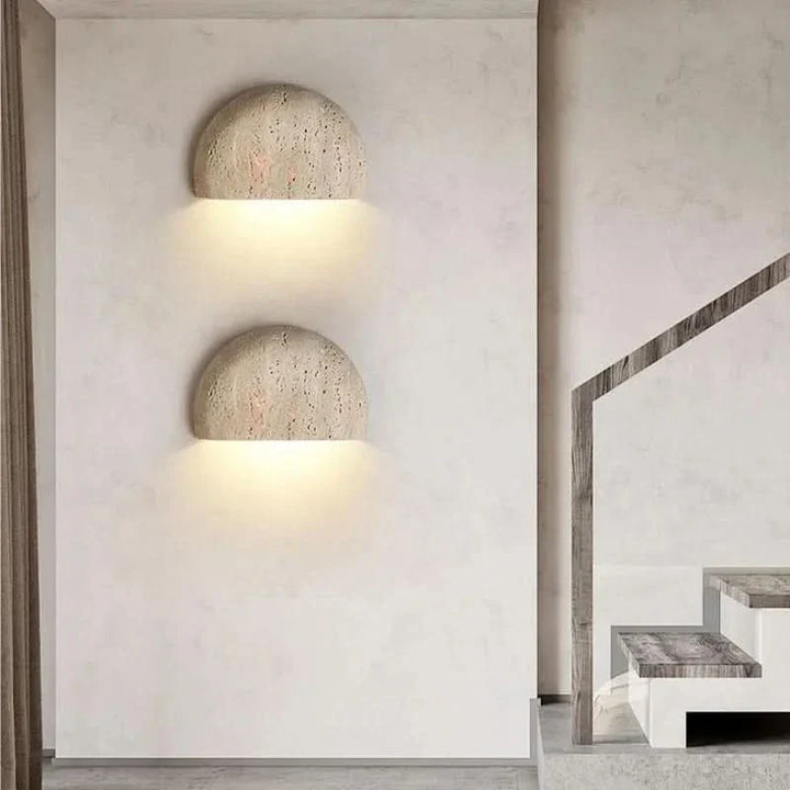 Stornfield | Stone Wall Lamp – Retro Wabi-Sabi LED Light