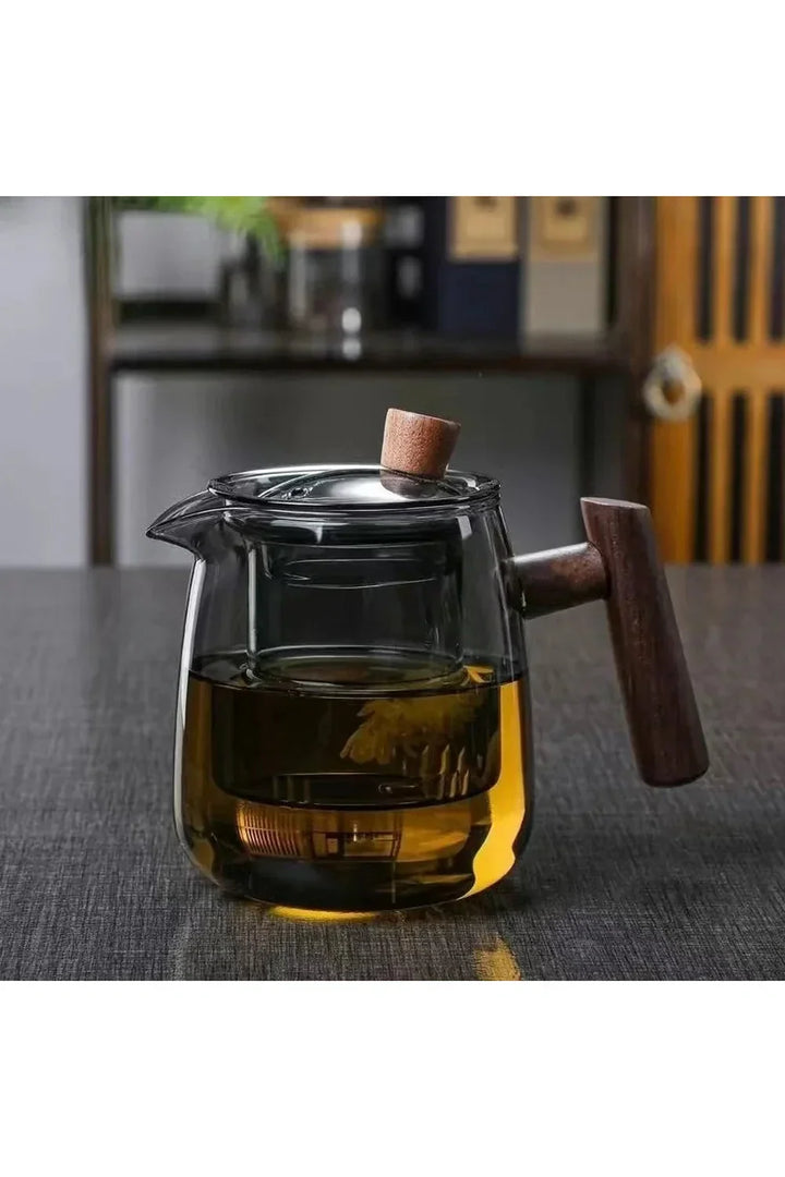 Stornfield | Wood Handle Glass Teapot