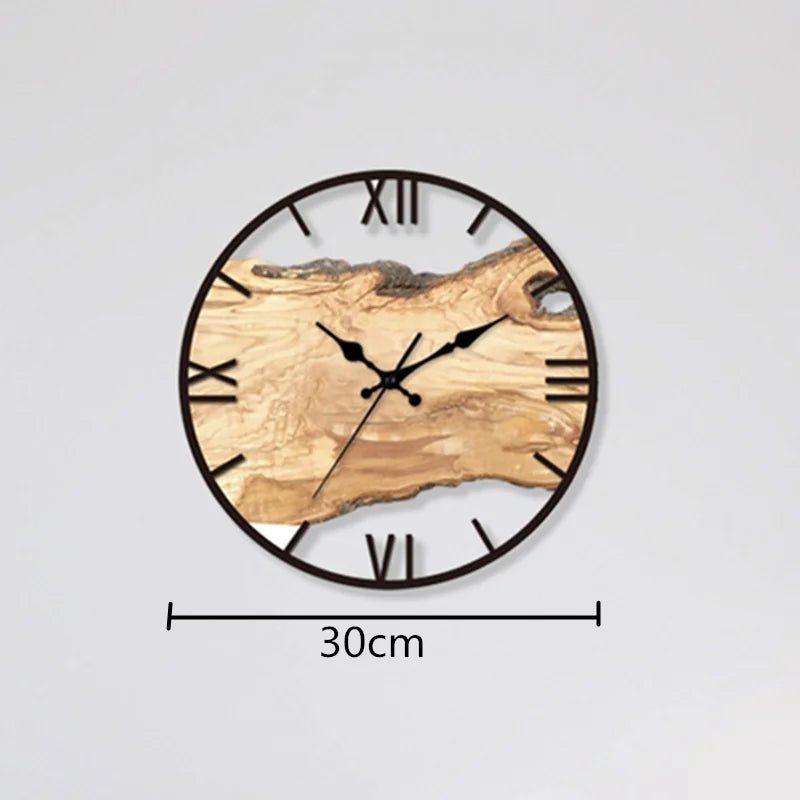Stornfield | Silent Acrylic and Wood Wall Clock