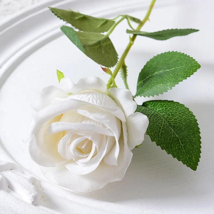 Stornfield | 20 Pieces Realistic Velvet Silk Rose Bouquet