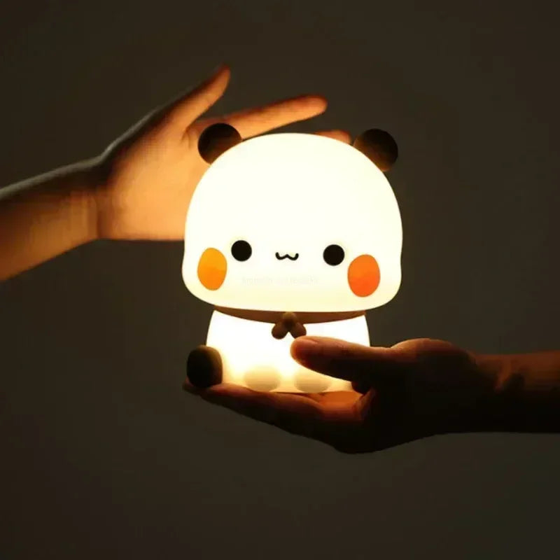 Stornfield | Panda Bear Bubu and Dudu LED Night Light Cute Nightlight Toys Gifts Animals Bedroom Living Room Decoration