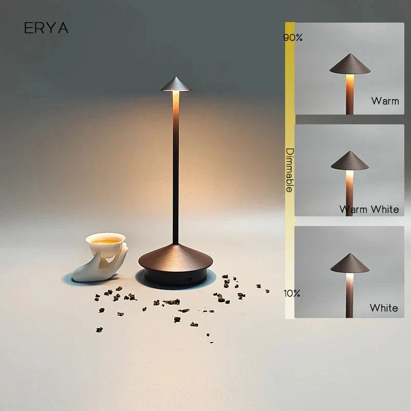 Stornfield | Rechargeable Table Lamp Creative Dining Table Lamp Pina pro Table Lamp Hotel Bar Desk Lamp Decorative Desk Lamp