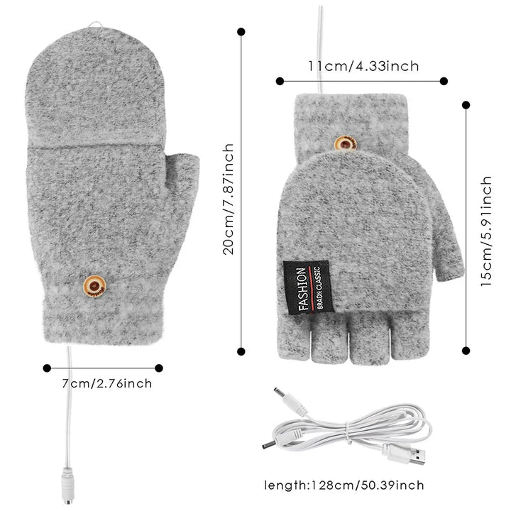 USB Rechargeable Warm Wave Heated Gloves | Stornfield