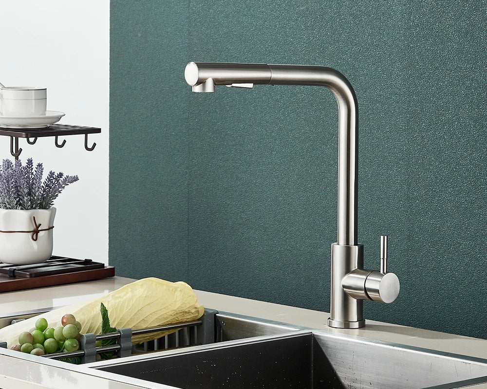 FlexiJet Black extendable kitchen faucet Stornfield