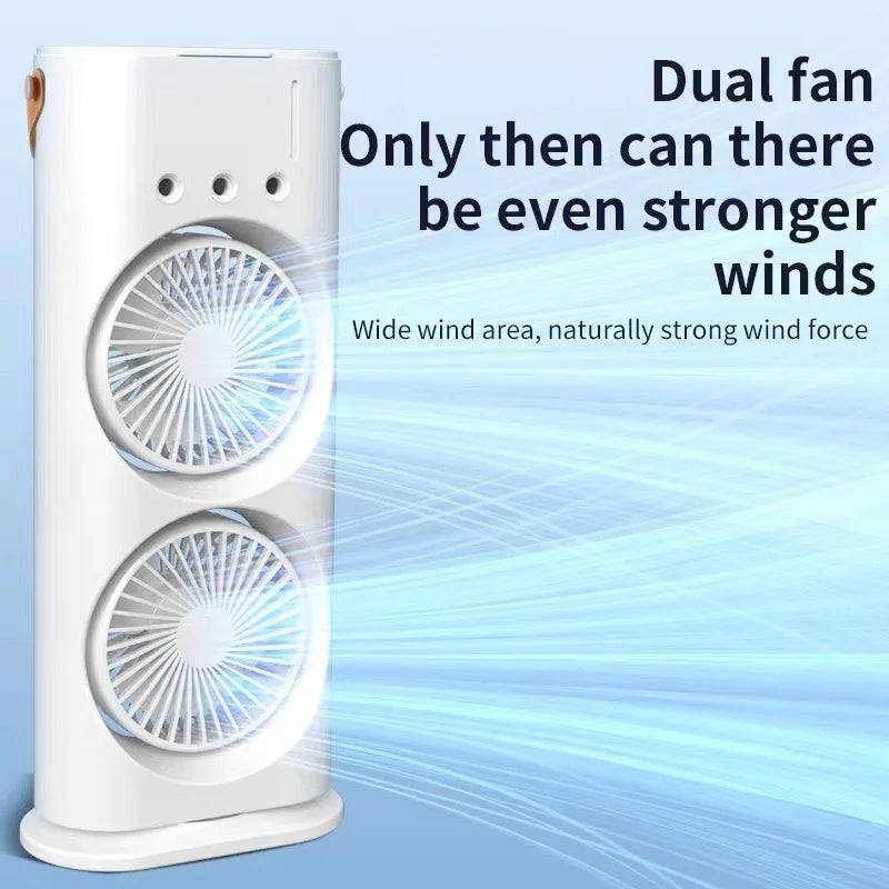 Portable Double Fan Cooling Spray Air Conditioning | Stornfield