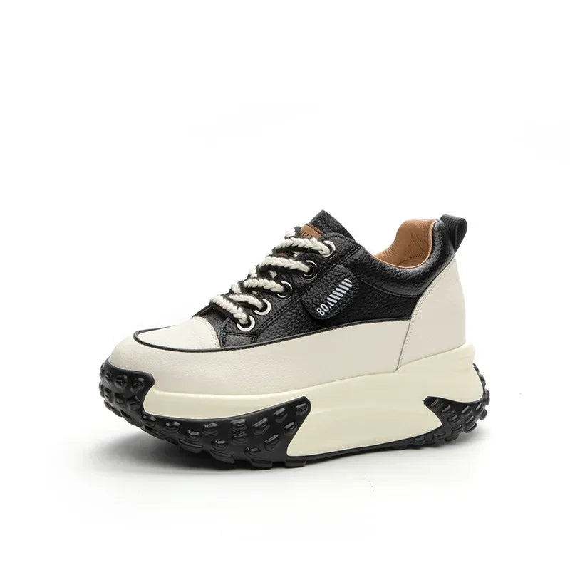 Stornfield | 7 cm Platform Wedge Sneakers made of Leather