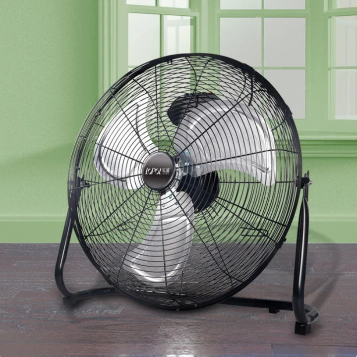Industrial Floor Fan – 8-Speed 130° Oscillating Workshop Blower, Silent 45dB Turbo Motor with Overheat Protection | Stornfield