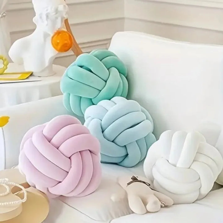 Knotted Velvet Cushion | Stornfield