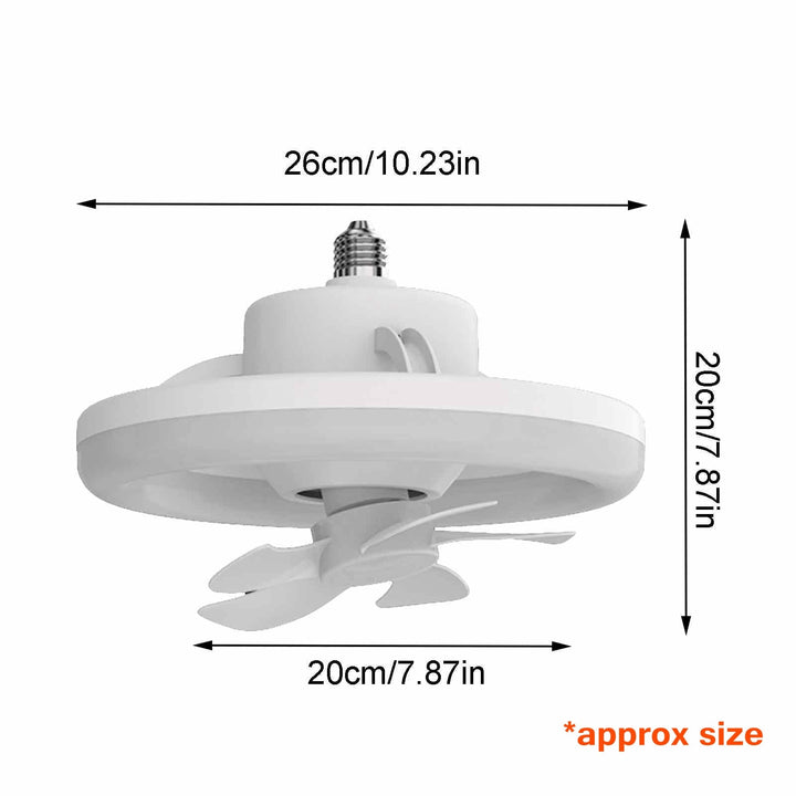 2in1 Radiant Rotating RC Ceiling Fan Lamp | Stornfield