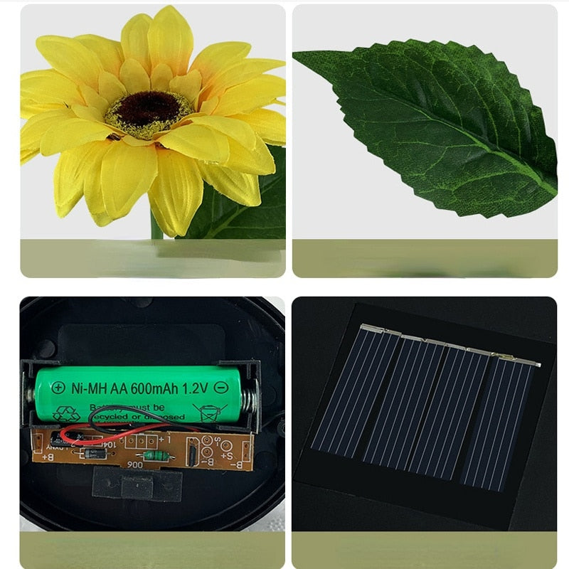 Sunflower Waterproof Solar Led Garden Lights | Stornfield