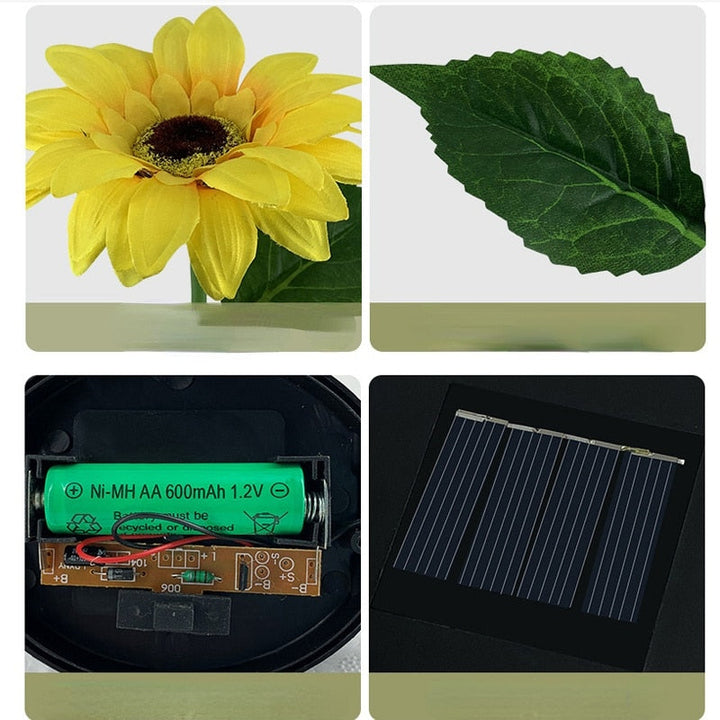 Sunflower Waterproof Solar Led Garden Lights | Stornfield