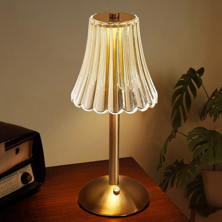 Golden Crystal Table Lamp - Aurora Luxe | Stornfield