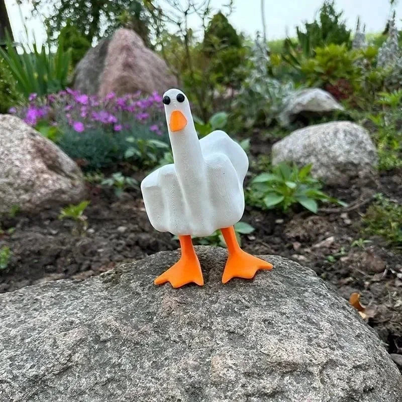 Middle Finger Resin Duck Decor | Stornfield