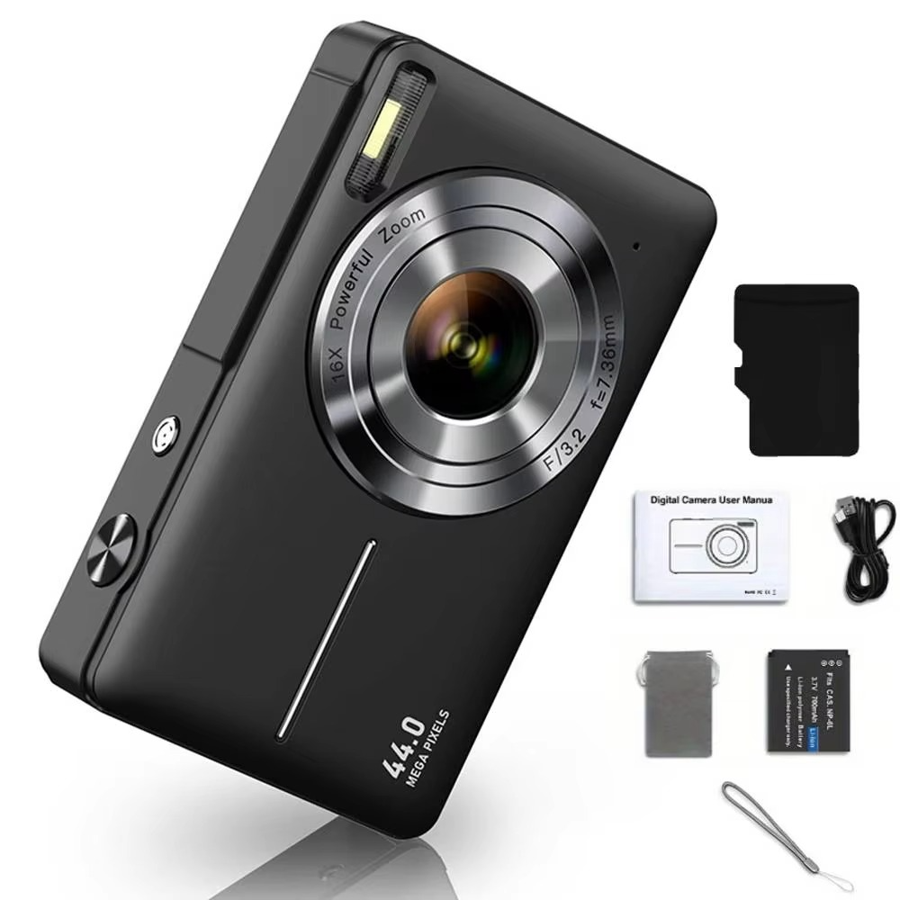 Stornfield | High-Resolution Kids' Digital Camera - 1080P HD, 44MP with 16X Zoom